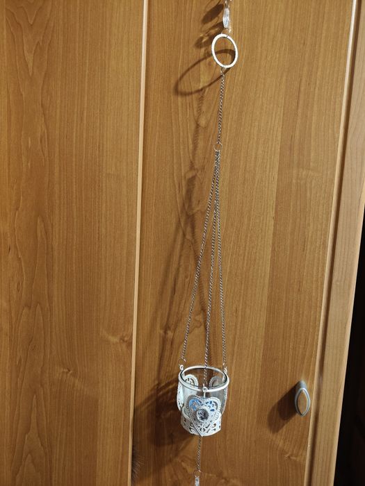 Wiszący lampion świecznik