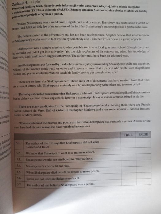 Język angielski, matura, testy, publicat