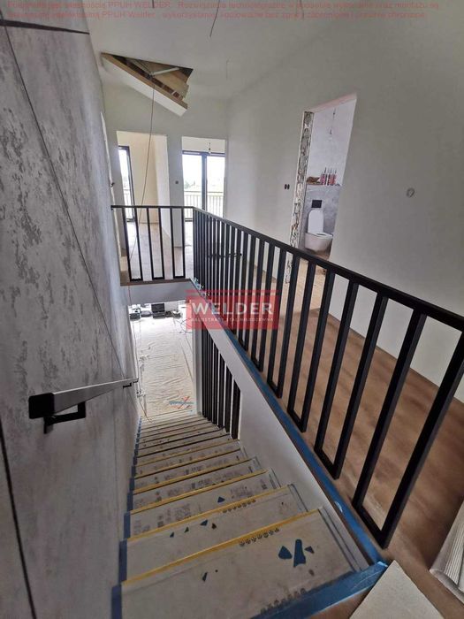 Balustrada Harfa Balustrady nierdzewne Szklane Balkon Antracyt