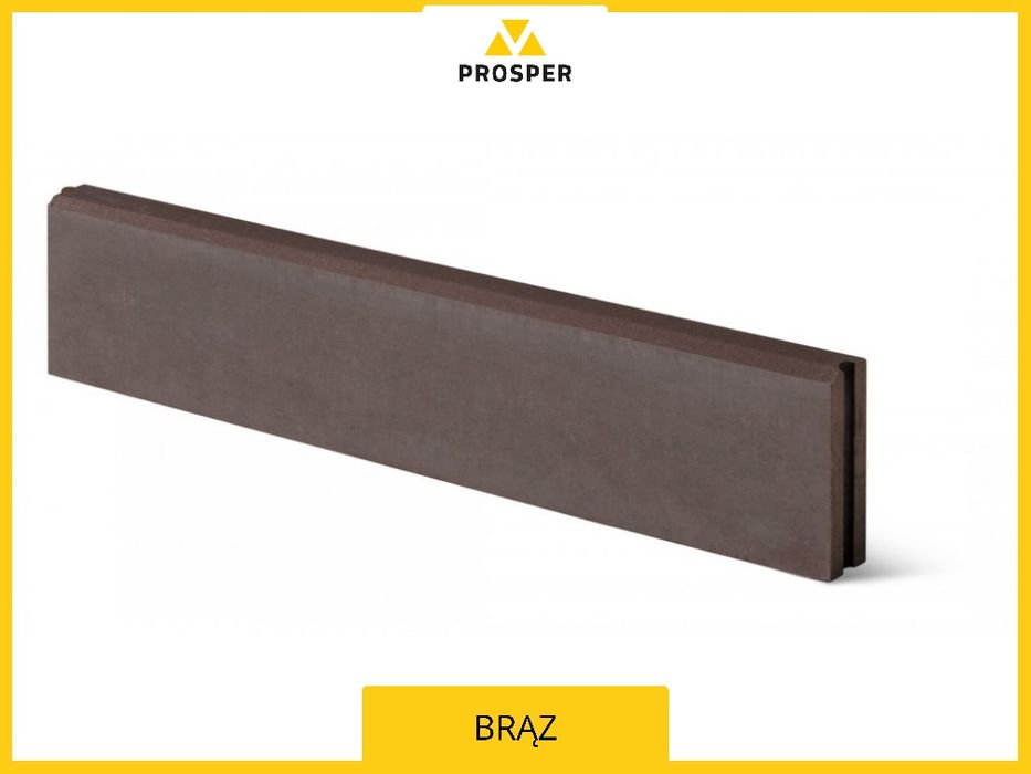 Obrzeże chodnikowe betonowe 100x20x6 pióro wpust krawężnik