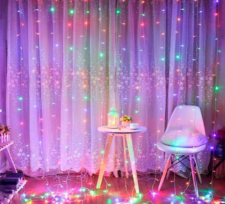 Гірлянда-штора з дистанційним керуванням та USB 3*2м