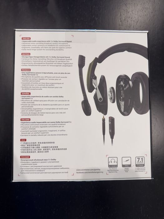 Headphones Sennheiser GSP 550 + Caixa + Espumas Extra – Muito Bom Estado