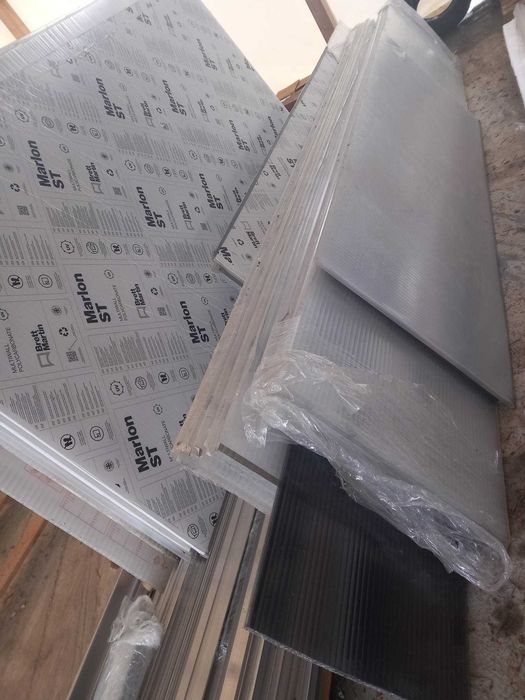 Poliwęglan komorowy, różne wielkości, grubości, kolory