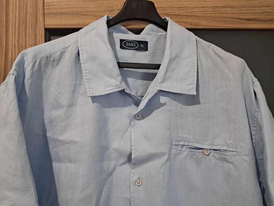 Fajna koszula męska Easy, lniana, 100% len r. XL