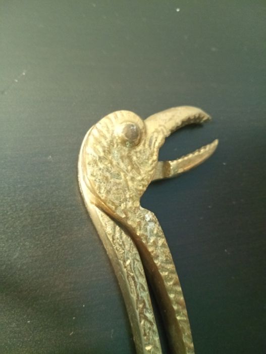 Quebra Nozes bronze de coleção - pássaro - vintage	meados sec xx