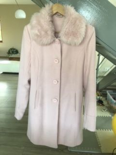 płaszcz pastelowy róż 38/40 M