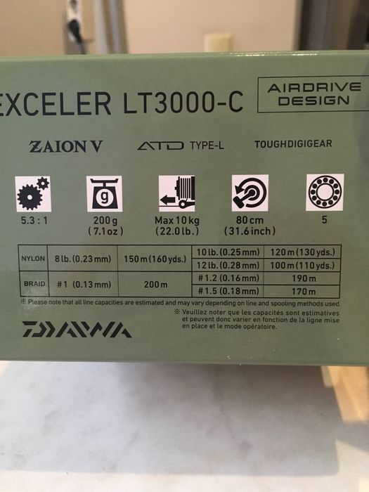 Катушка , Daiwa Exceler LT 3000-C