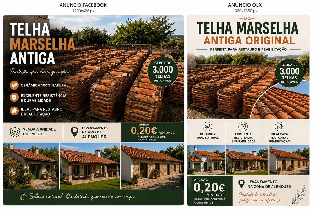 Telha Marselha Antiga Original