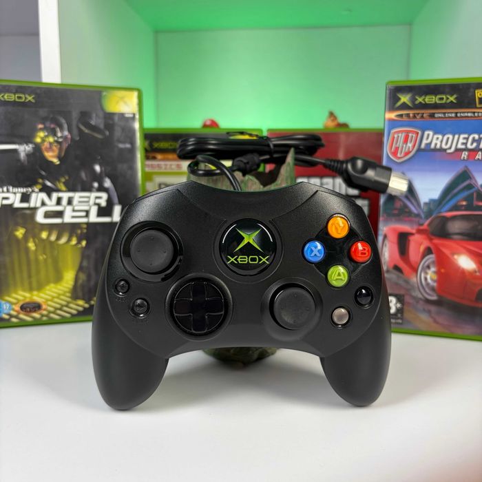Геймпад Дротовий Microsoft Xbox Original S Б/У Оригінальний контролер Майкрософт Іксбокс Оріджинал асортимент аксесуари хбокс