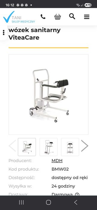 Elektryczny podnosnik pacjenta