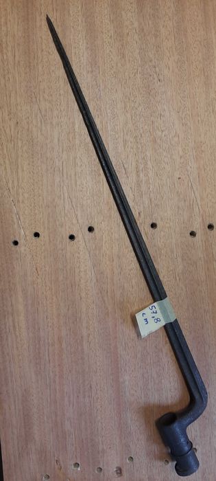 Stary bagnet napoleoński tulejowy 57,8 cm