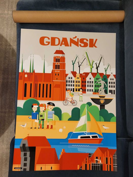 Plakat dla dzieci Gdańsk B2 50x70 cm