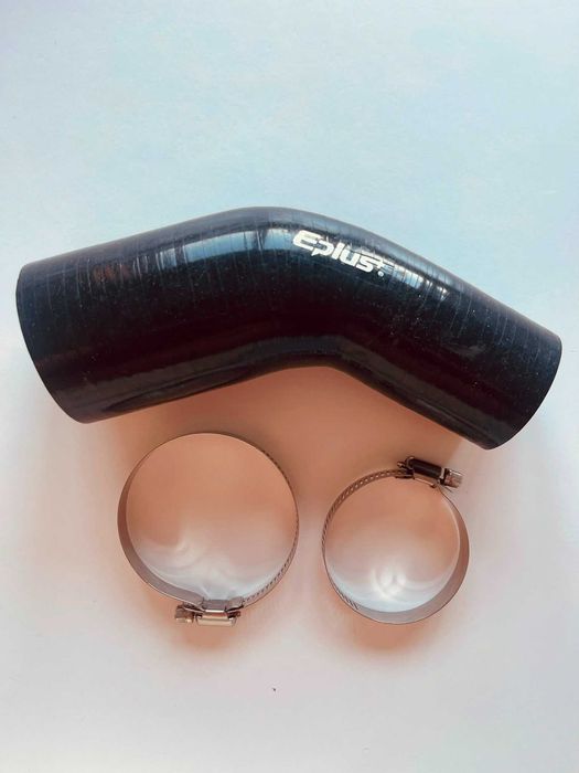Tubagem / Tubo de Silicone Eplus+ 45º (Novo/Nunca Usado) + 2 Abraçadeiras Inox