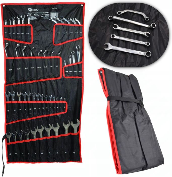 Набор гаечных ключей Geko полированных комбинированных (47 шт.) G11155