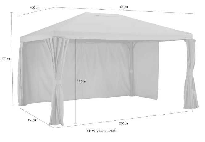 KONIFERA Pawilon „Murano” (zestaw) 300 x 400 cm