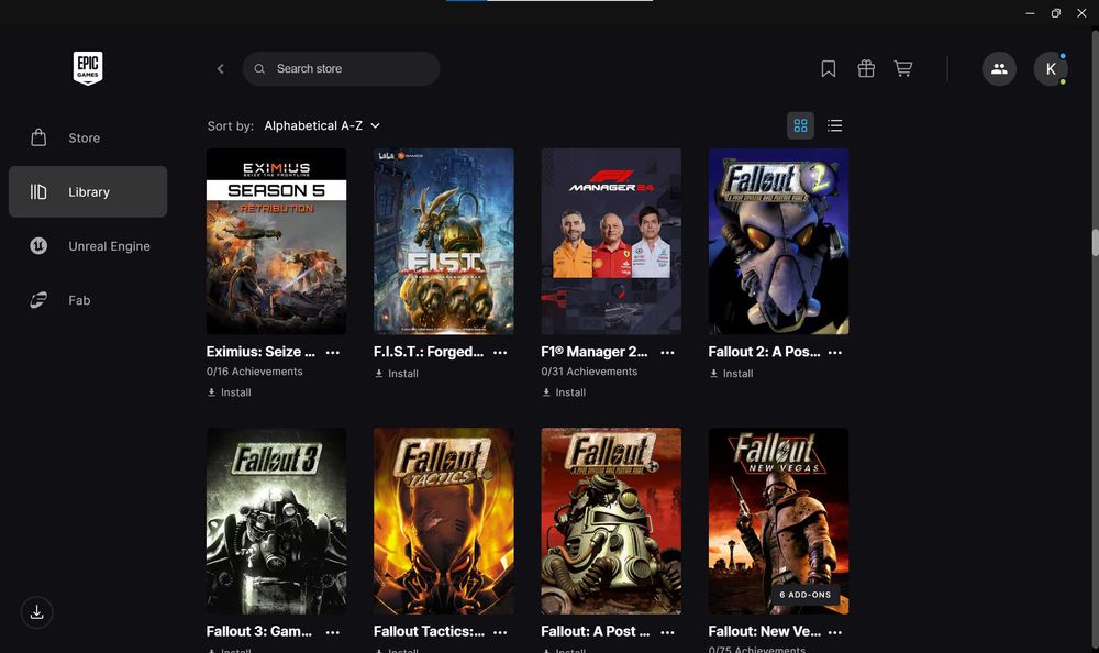 Аккаунт Epic Games 200 игр на 60000 грн, с 2020 года