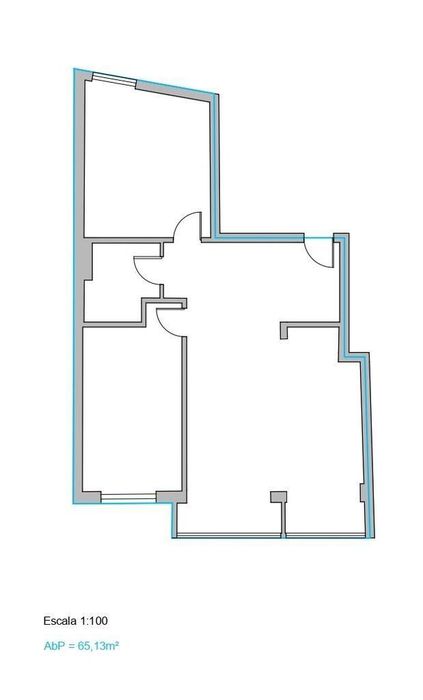 Apartamento T2 em Encosta do Sol de 65 m2