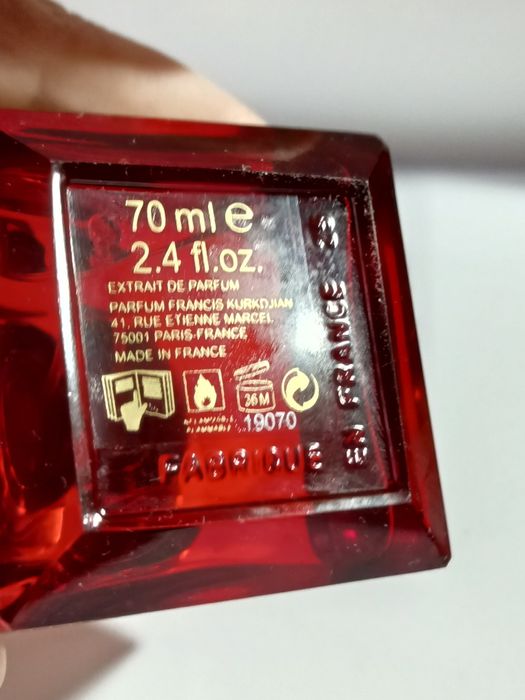 Maison Francis Kurkdjian Baccarat Rouge 540 extrait parfum 70 ml