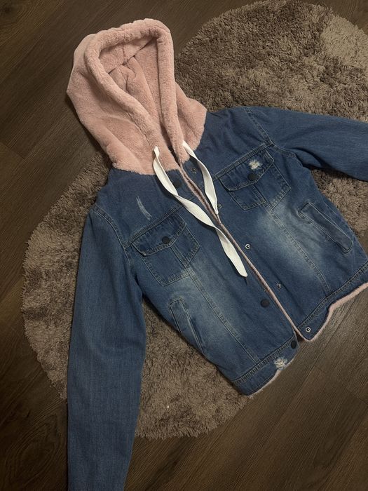 Джинсова утеплена курточка