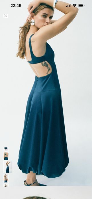 Сукня zara атлас