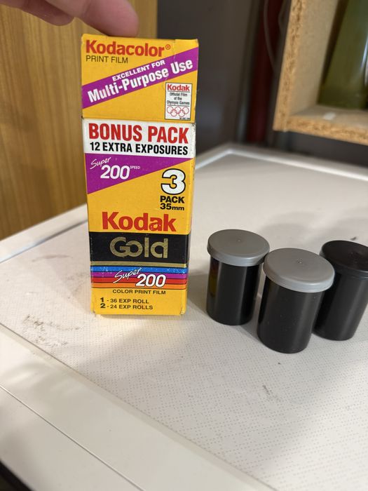 Klisze do aparatu Kodak USA stare lata 90 te, Nieużywane
