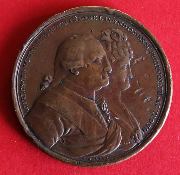 Reis Espanha Carlos IV e Luísa Armas Marquês de Rayas, Guanaxuato 1790