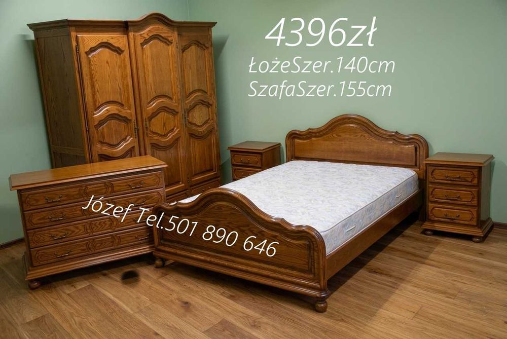 Meble sypialniane / łóżko-szafa-szafki-nocne-stelaż