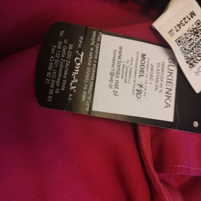 Sukienka midi tomax rozmiar 40