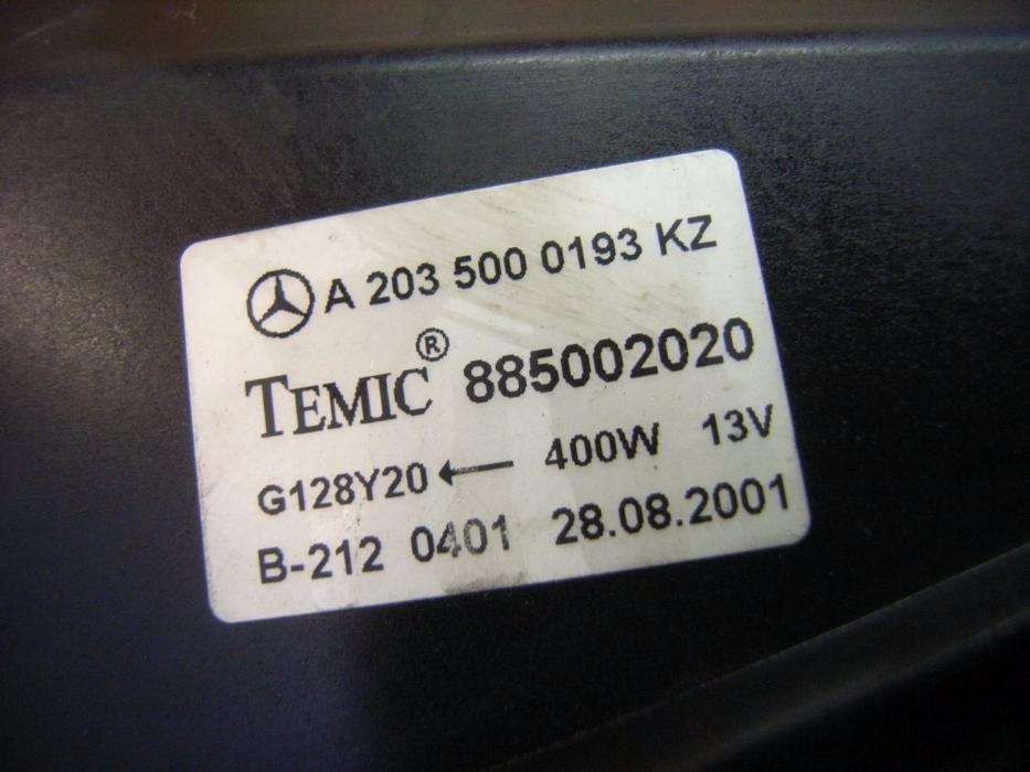 Ventoinha do Radiador - Mercedes Classe C e CLK (W203 W209) Gasolina