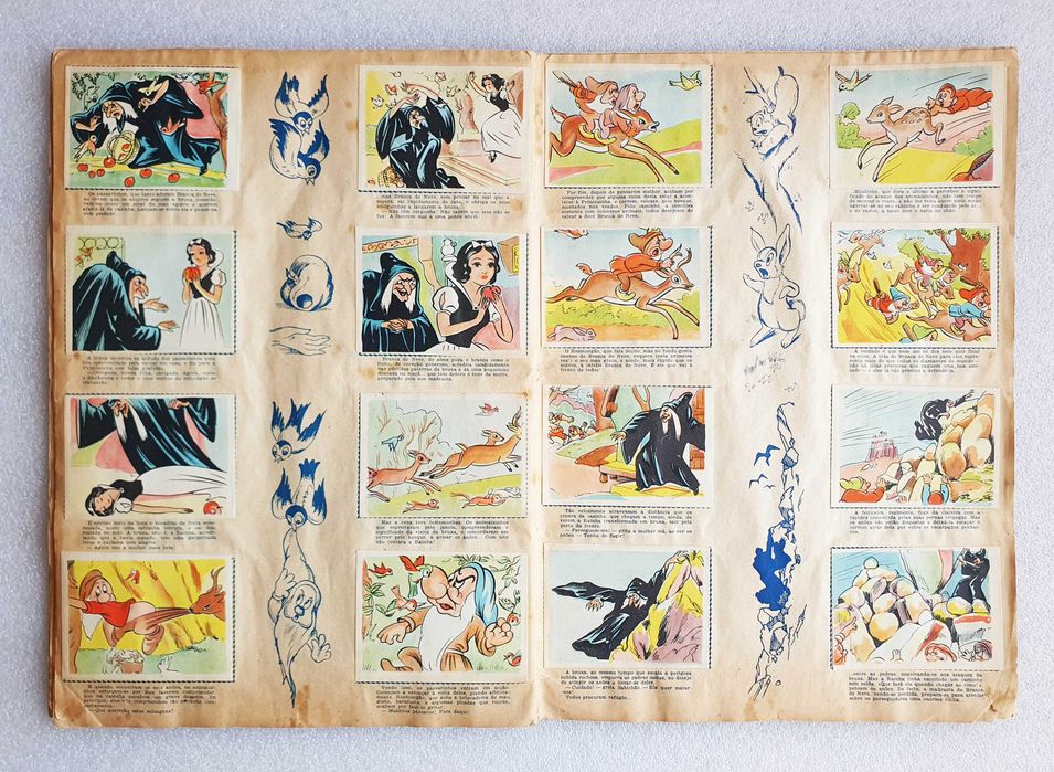 Antiga Caderneta Completa "BRANCA de NEVE" ~ 240 cromos ~ 1952 ~ RARA
