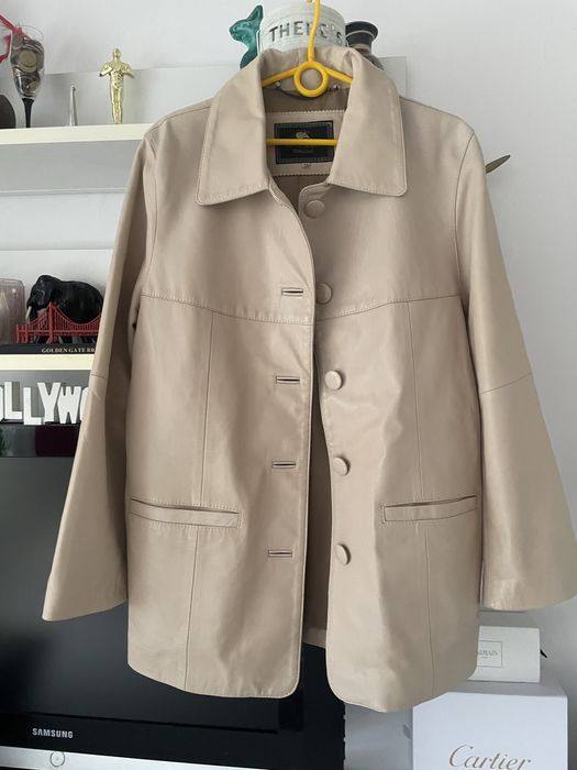 Andrzej Jedynak M skóra skórzany beżowy uroczy damski