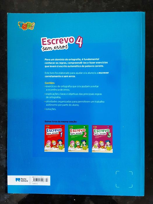 Livro de Exercícios - Top! Escrevo Sem Erros 4 (Como NOVO!)
