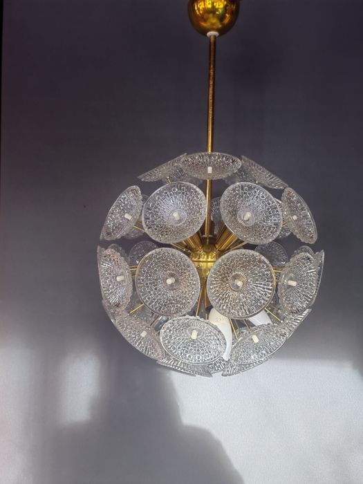 Zyrandol krysztalowy Sputnik Vintage