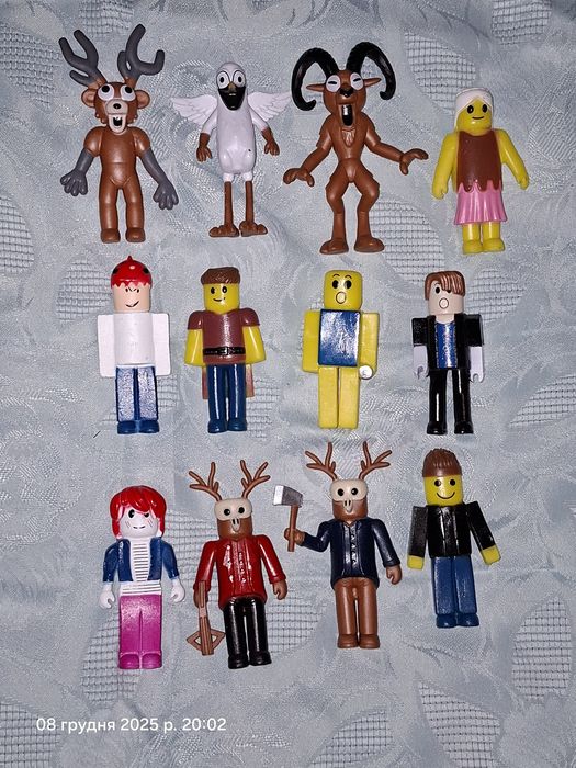 Набор фигурок 12 шт 99 ночей в лесу роблокс олень сова баран диномалыш