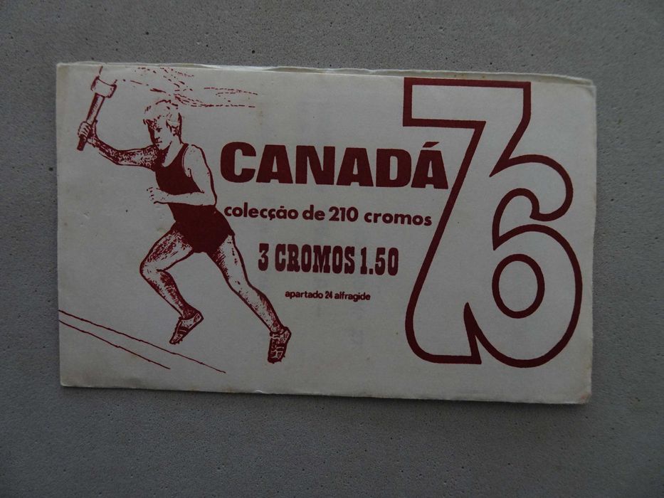 Carteira cromos fechada Futebol - Canadá 76 Jogos Olímpicos