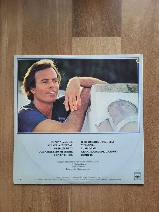 Disco Vinil | "De Niña a Mujer", Julio Iglesias