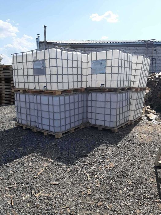 Кубическая ёмкость 1000 литров 1 куб еврокуб пластиковый в обрешётке