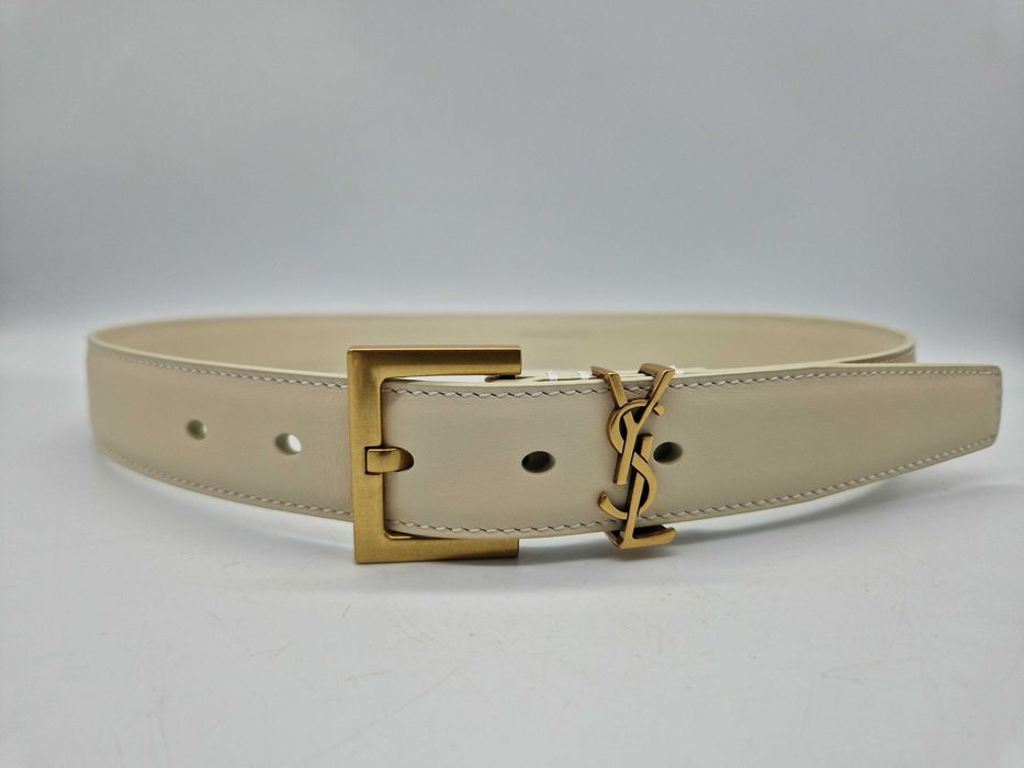 женский бежевий ремень Yves saint laurent YSL. жіночий ремінь YSL