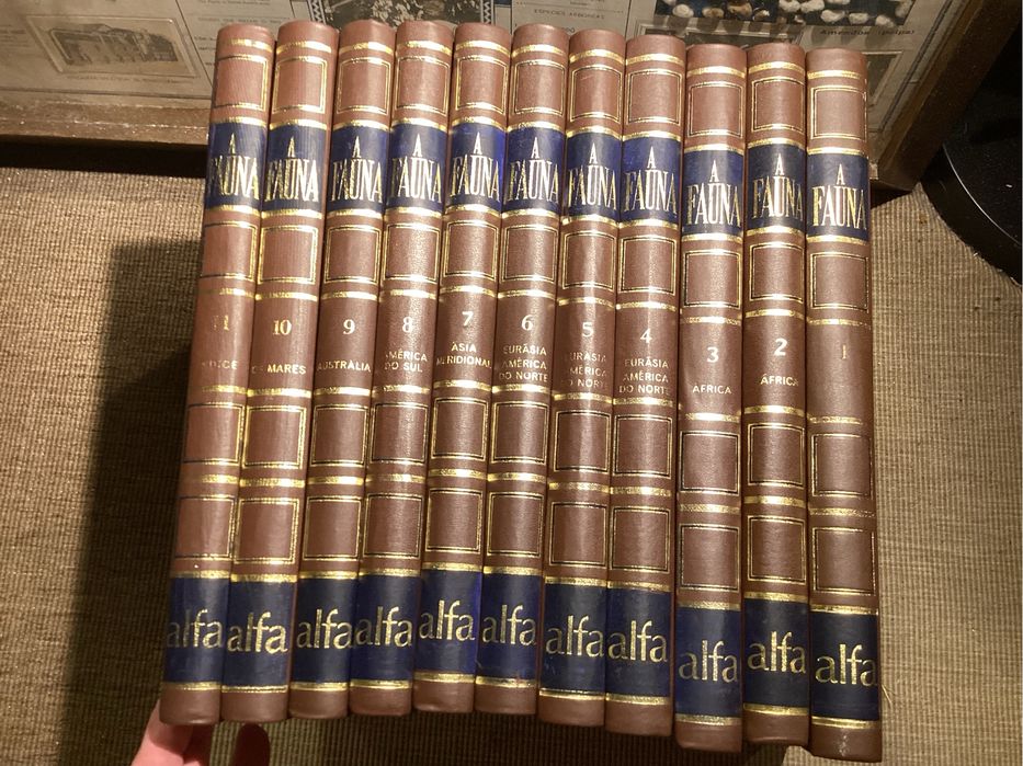 Eciclopédia A FAUNA da enciclopédia ALFA. Completa. Excelente.