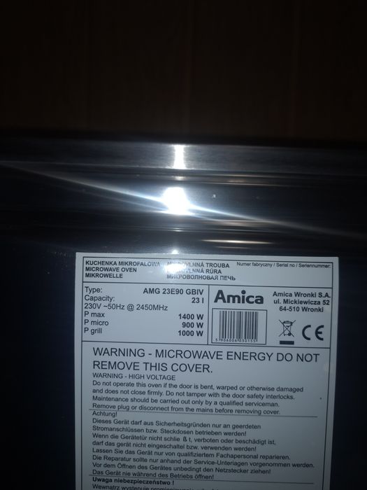 Mikrofalówka Amica AMG 23 E90 23 l + grill