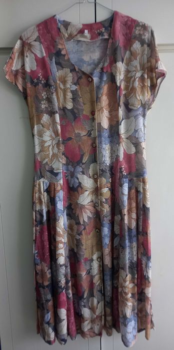 Letnia sukienka w kwiaty rozmiar XL