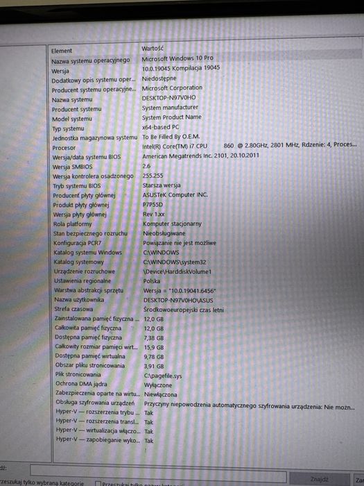 Komputer do biura itp