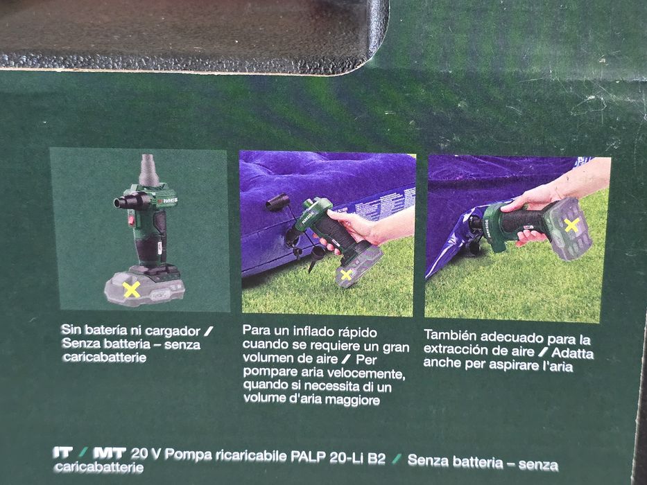 Bomba de ar 20v parkside