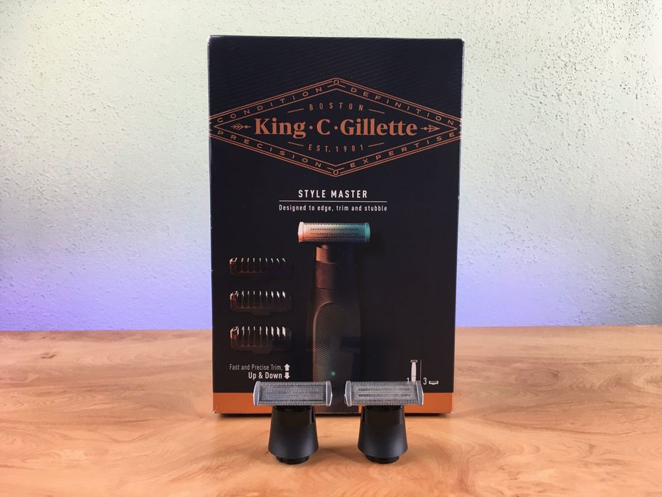 Máquina Barbear King C. Gillette 2x Lâminas (tipo One Blade) **nova**