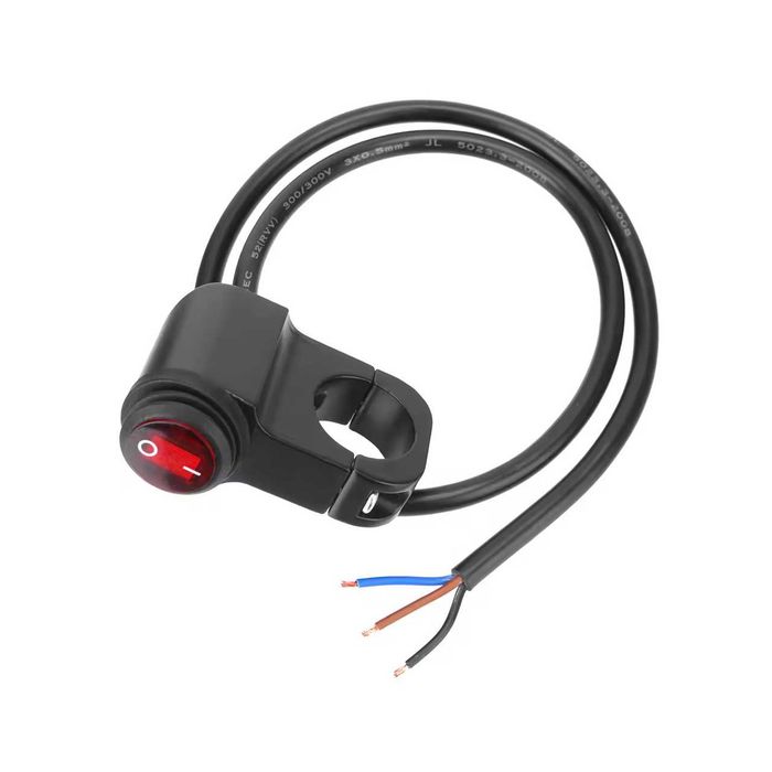 Interruptor moto 22 mm iluminado estanque