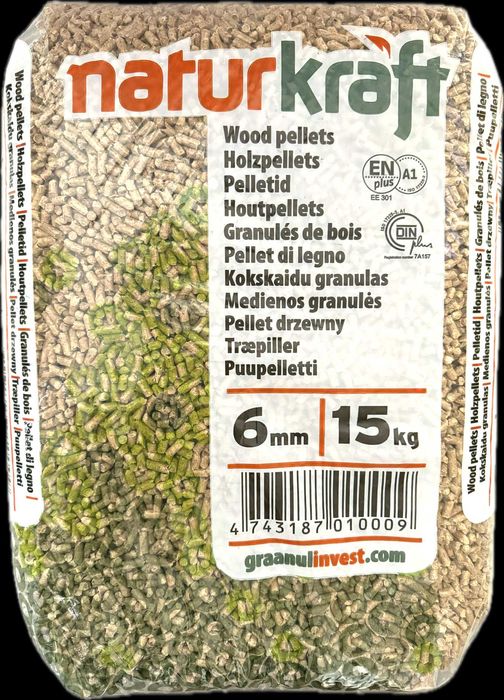Pellet drzewny Naturkraft ENplus A1 - 990kg - sosnowy premium