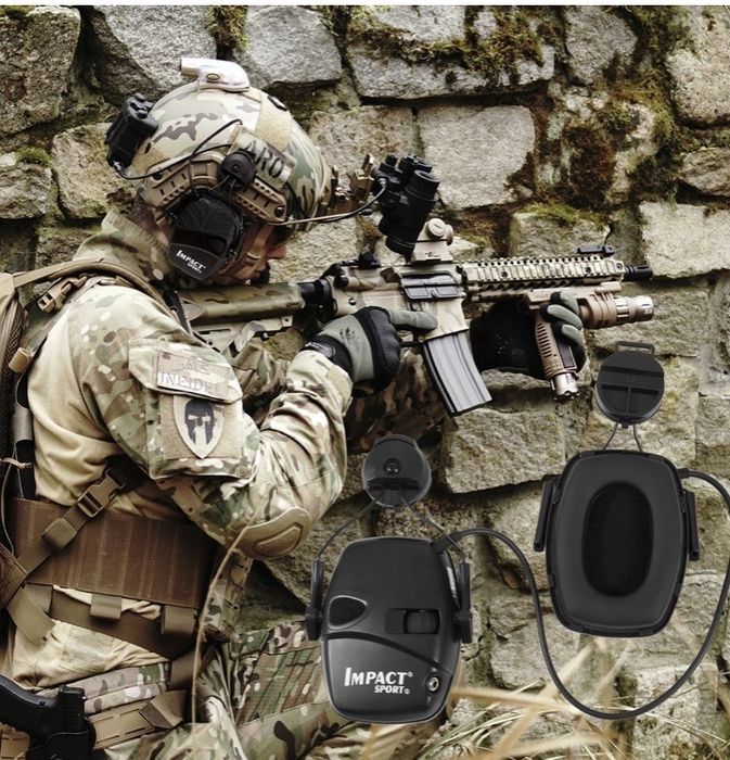 Активні навушники Howard Leight Impact sport 3 кріпленням/адаптером до