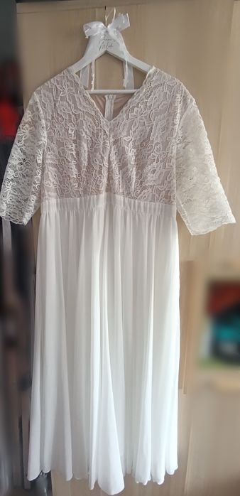 Suknia ślubna biała boho