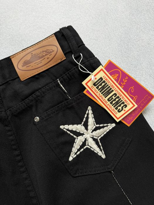 Джинсовые шорты Corteiz C-Star Denim Кортез Шорти