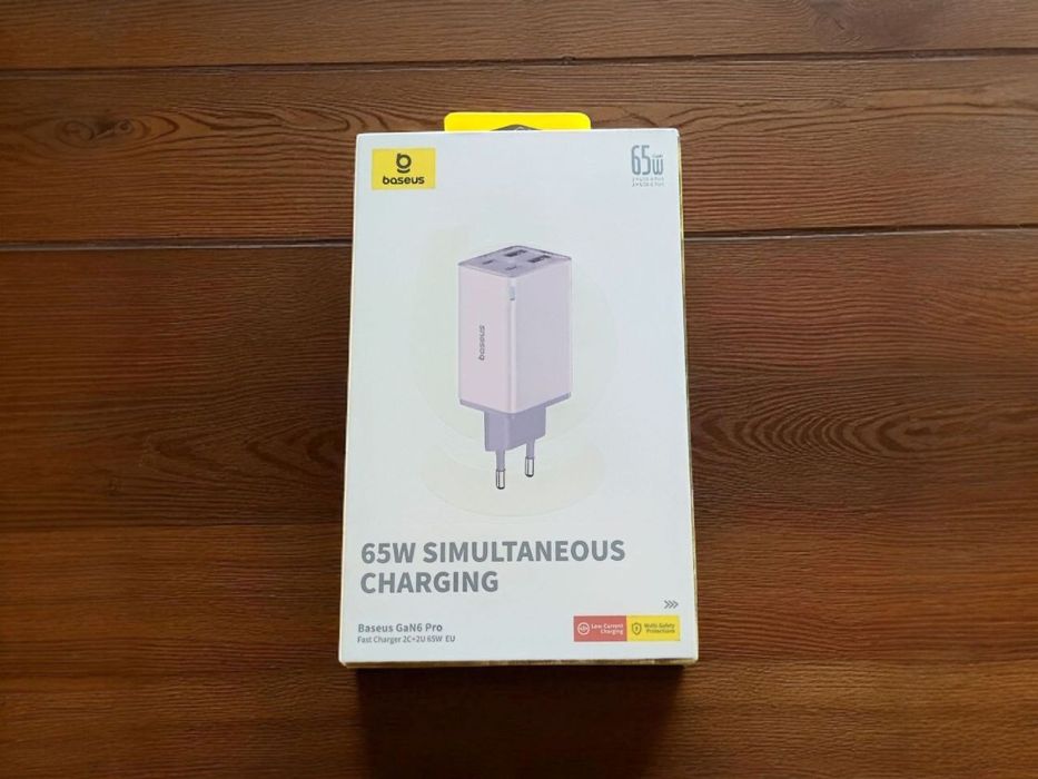 Швидка зарядка 65W Baseus GaN6 Pro Fast 2C+2A + кабель Type-C 1метр